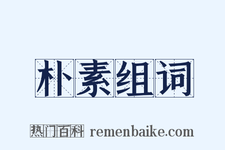 朴素组词是什么意思的图片